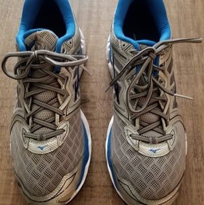 Mizuno Wave Sky Running Shoe Blue And Gray
